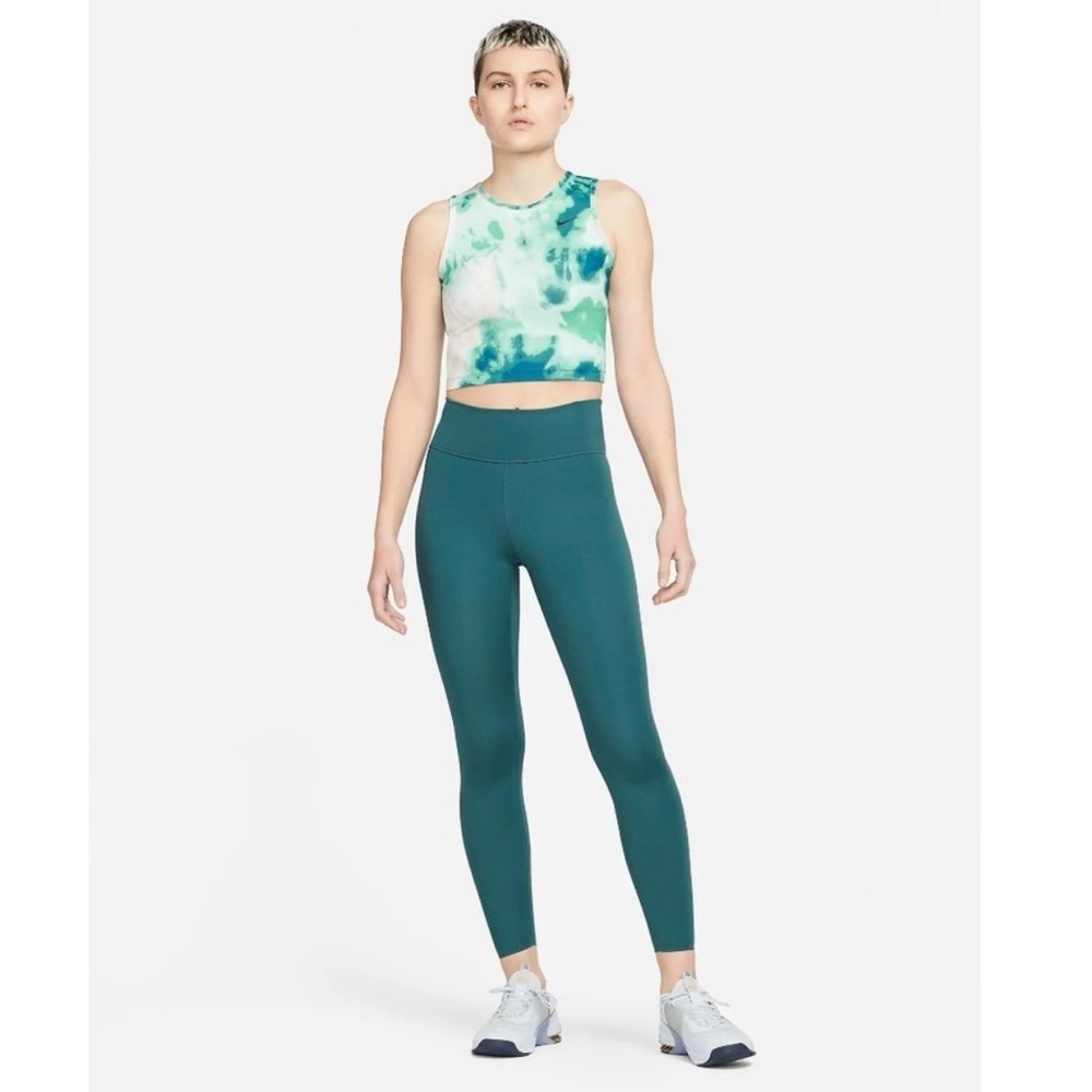 Nike Women’s Dri-Fit Green Tye-Dye TrainingTank Slim Fit XXL NWT